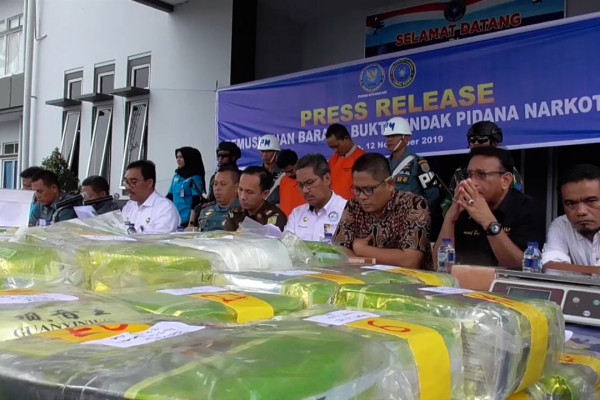 BNN-TNI AL musnahkan 50 kilogram shabu-shabu