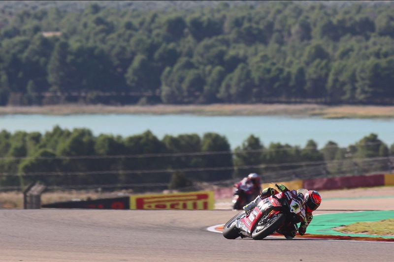 Ducati kembali dominan di hari pertama WSBK Aragon
